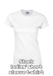Stock ladies' short sleeve t-shirt Stock ladies' short sleeve t-shirt